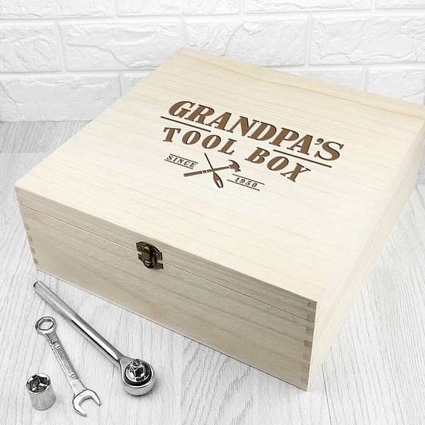 Personalised Wooden Tool Box