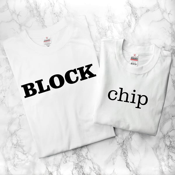 Personalised Daddy and Me Chip off the Old Block White T-Shirts