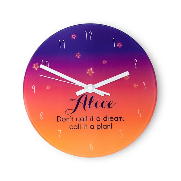 The Desert At Dusk Personalised Wall Clock