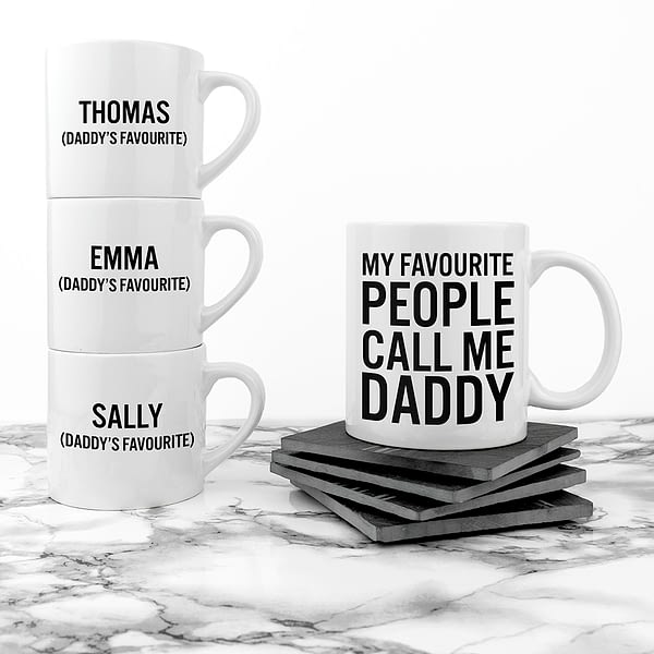 Personalised Daddy & Me Favourite People Mugs