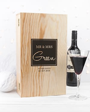 Mr & Mrs Couple - Double Wine Box