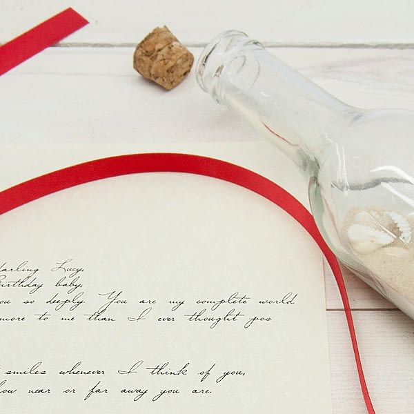 Luxury Message in a Bottle