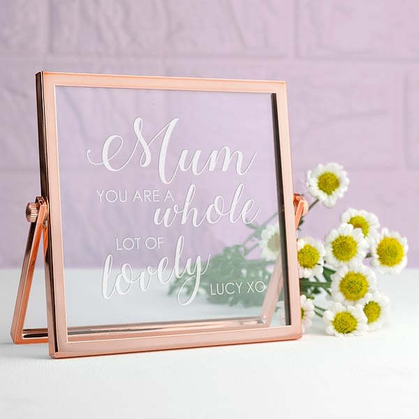 Engraved You're Lovely Rose Gold Frame