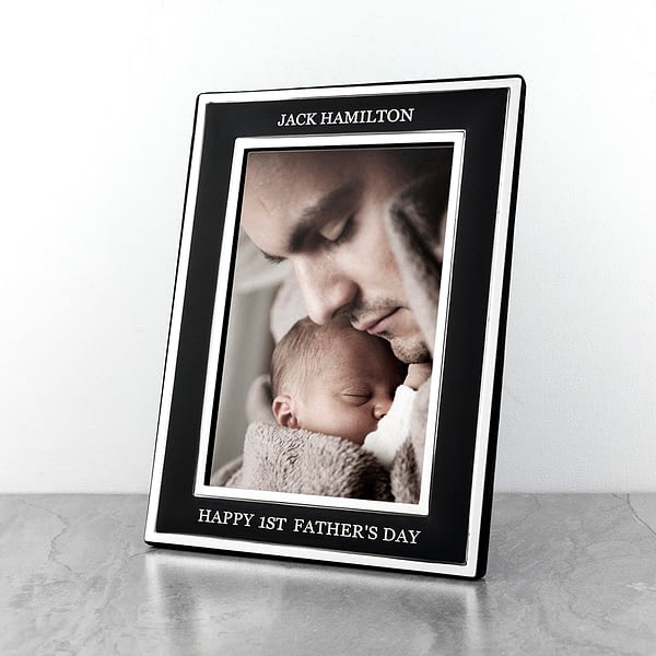 Personalised Silver Plated Father's Day Frame