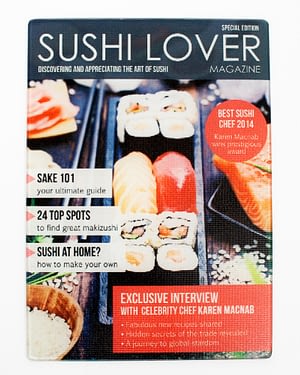 Sushi Lover Magazine Personalised Glass Chopping Board