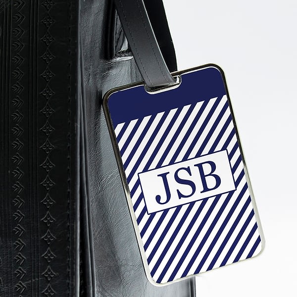 Gentlemen's Nautical Monogrammed Luggage Tag