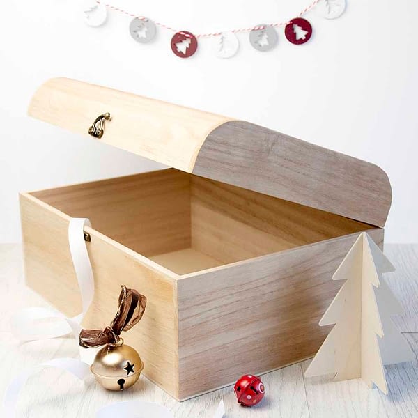 Personalised Family Christmas Eve Chest With Decorative Bauble Design