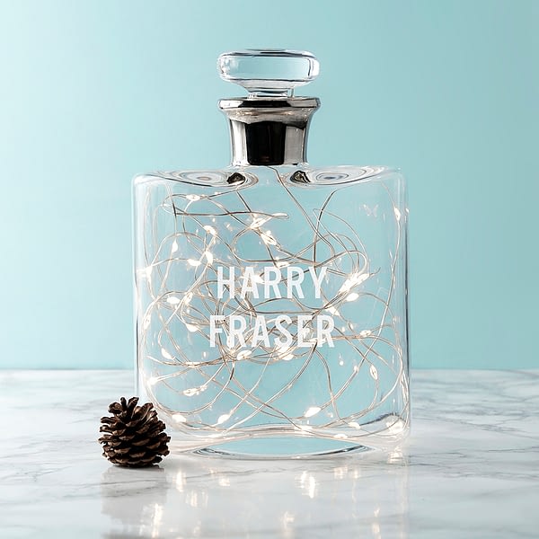 LSA Personalised Platinum Necked Decanter