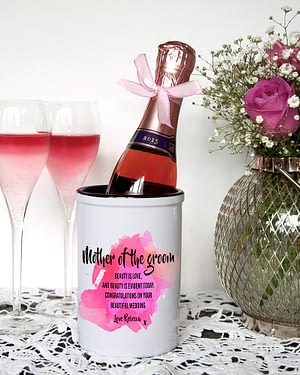 Personalised Mother of the Groom Miniature Champagne Bucket