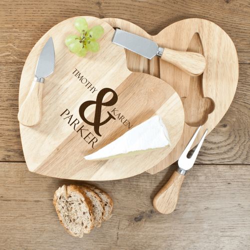 Romantic Heart Cheese Set