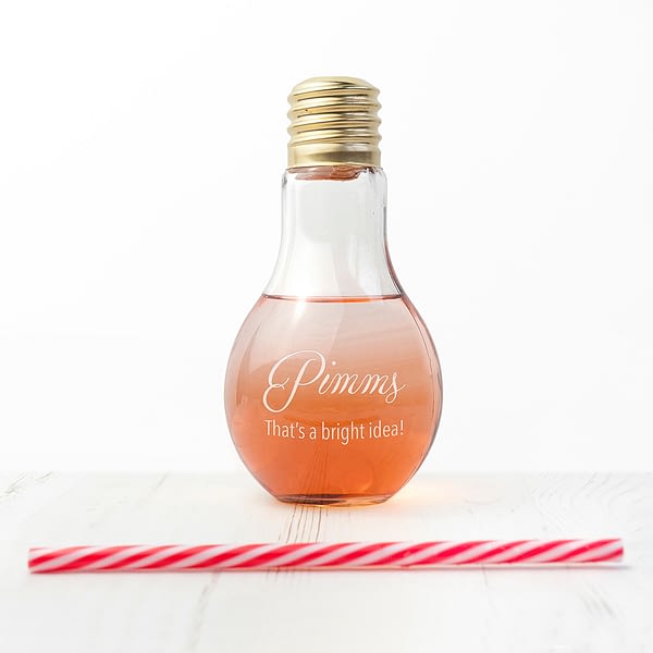 Personalised Bright Idea Lightbulb Cocktail Glass