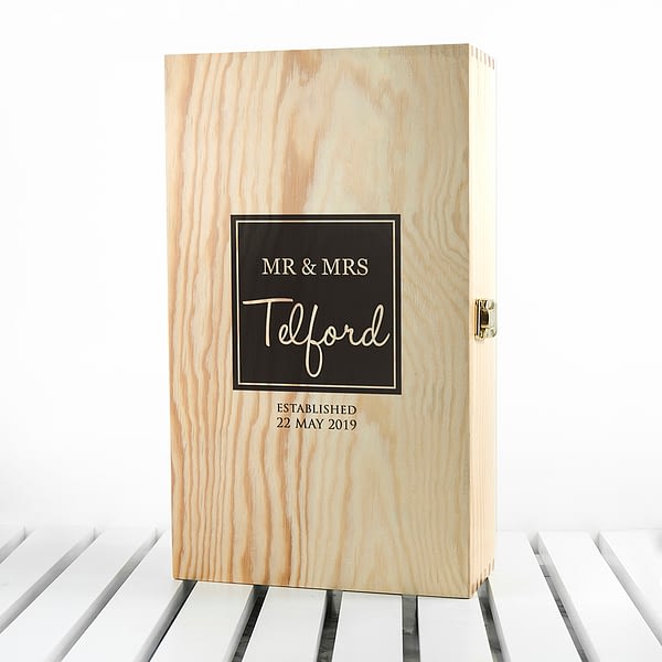 Mr & Mrs Couple - Double Wine Box