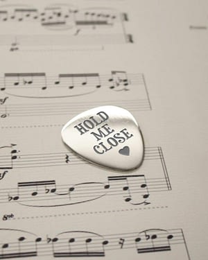 Personalised Hold Me Close Plectrum