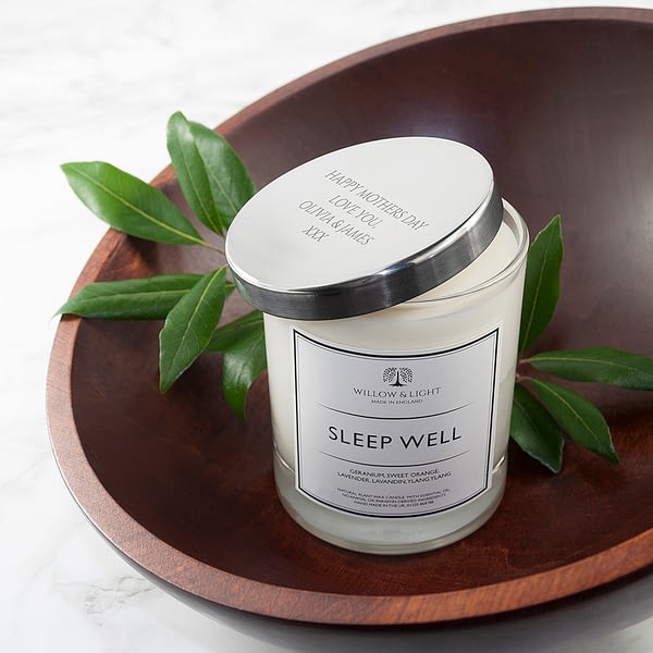 Personalised Sleep Well Candle