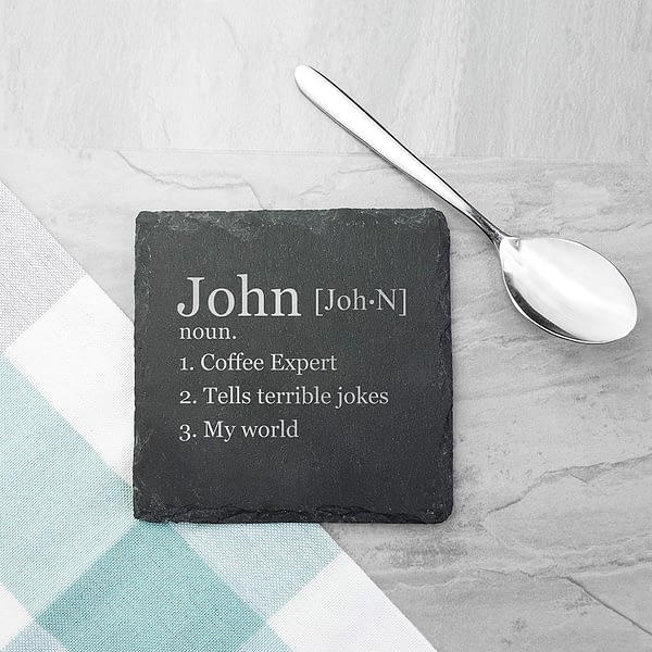 Definition of... Square Slate Keepsake