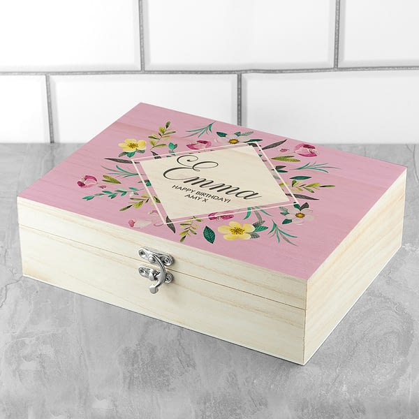 Personalised Botanical Mother's Day Tea Box