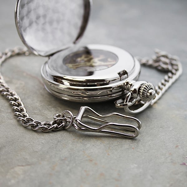 Personalised Valentine's Day Dual-Side Pocket Watch