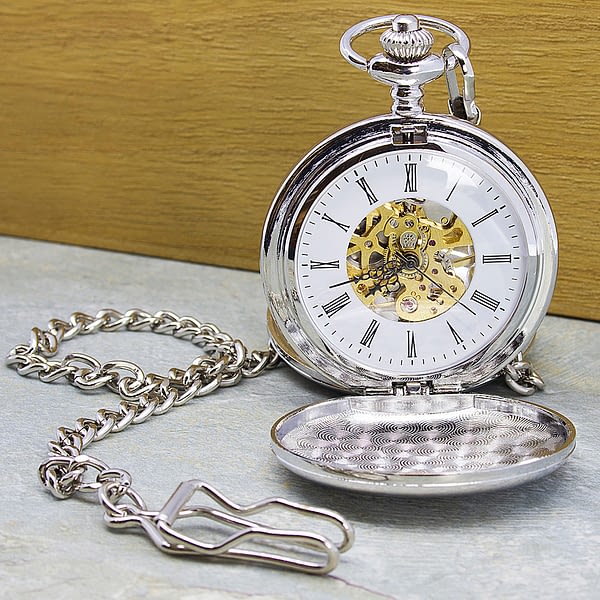 Personalised Heritage Dual-Side Pocket Watch