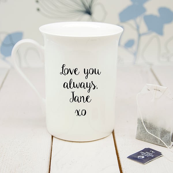 Personalised You Brighten Up My Day Bone China Mug