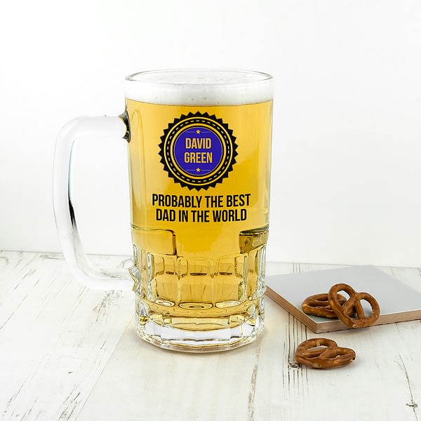 Personalised Probably The Best Beer Glass Tankard