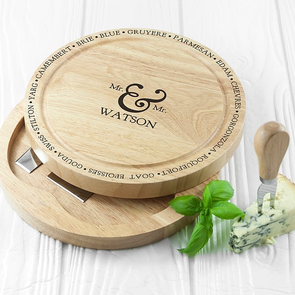 Connoisseur Mr and Mrs Cheese Board Set