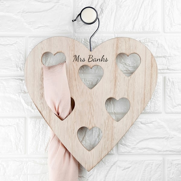 Personalised Heart Scarf Holder