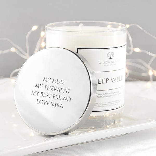 Personalised Sleep Well Candle