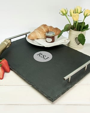 Breakfast In Bed Slate Tray