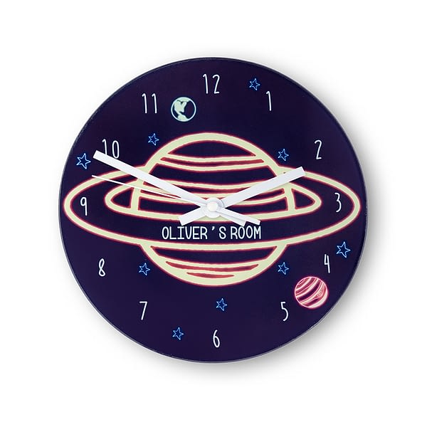 Out Of This World Personalised Space Wall Clock