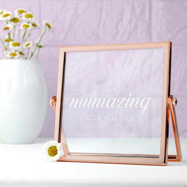 Engraved Mumazing Rose Gold Frame