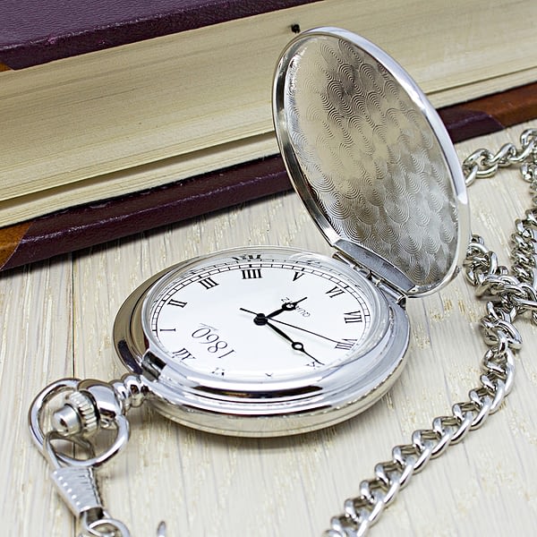 Personalised Groomsman Monogramed Pocket Watch