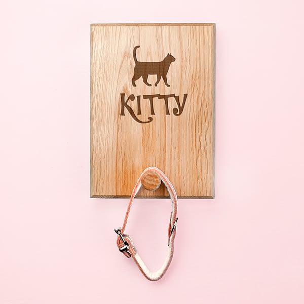 Personalised Cat Silhouette Peg Hook