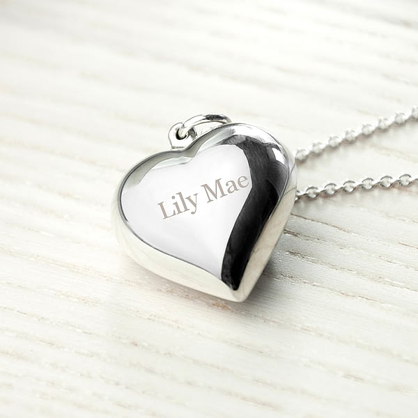 Personalised Cherish Heart Necklace