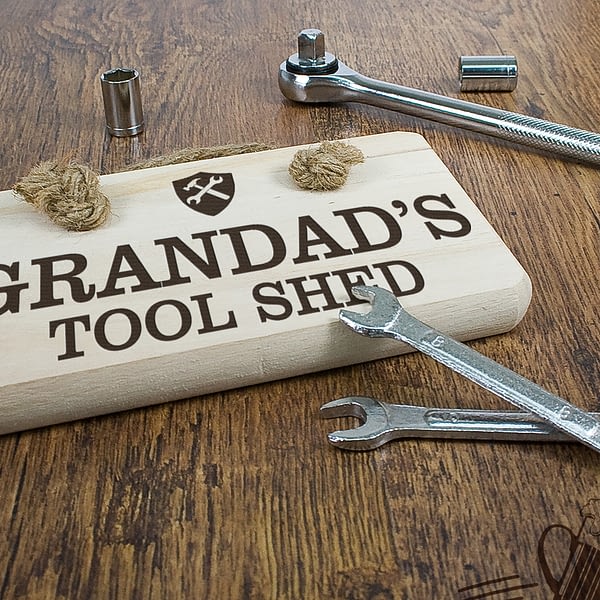 Personalised Wooden Tool Shed Sign