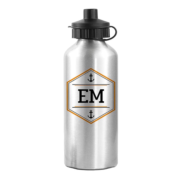 Personalised Iconic Pursuits Silver Water Bottle