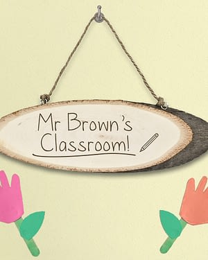 Personalised Teacher's Classroom Wooden Sign