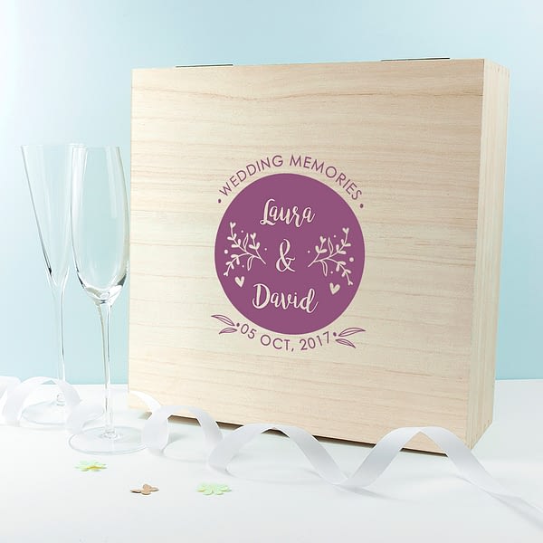 Personalised Wedding Memory Box