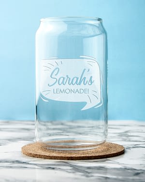 Personalised Lemonade Can Glass