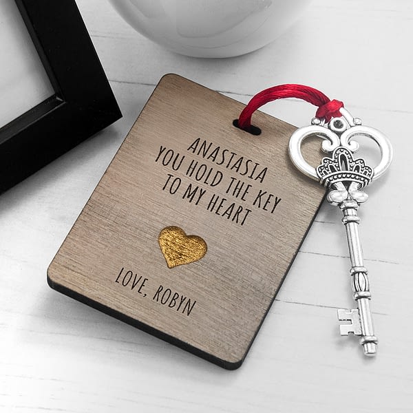 Personalised The Key My Heart Keepsake