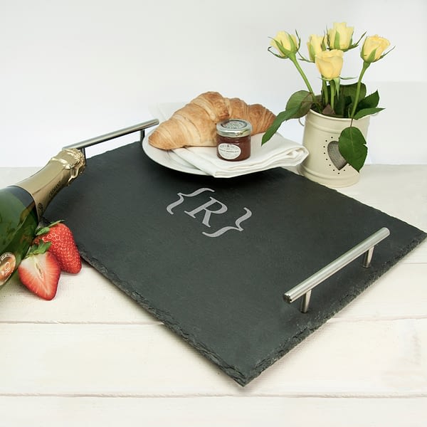 Breakfast In Bed Slate Tray - Brackets Design