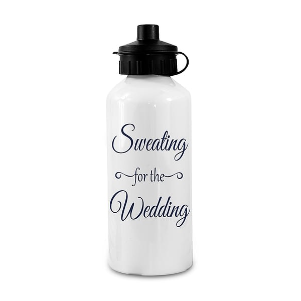 Sweating For The Wedding Personalised Water Bottle