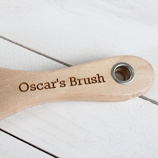 Personalised Wooden Dog Brush