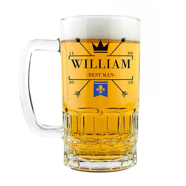 Royal Emblem Wedding Tankard