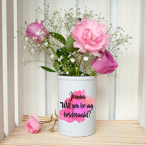 Will You Be My Bridesmaid Personalised Miniature Champagne Bucket