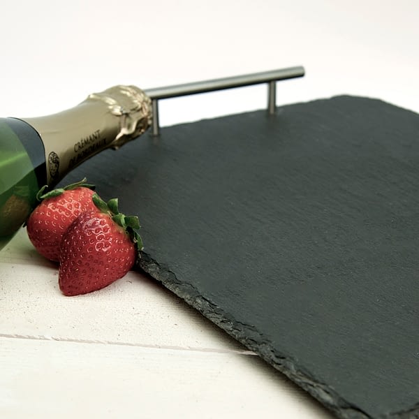 Breakfast In Bed Slate Tray - Brackets Design