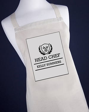 Personalised Head Chef Apron