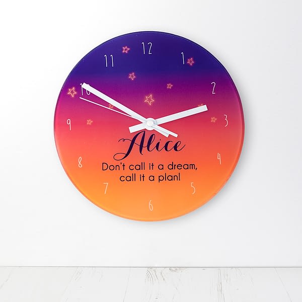 The Desert At Dusk Personalised Wall Clock