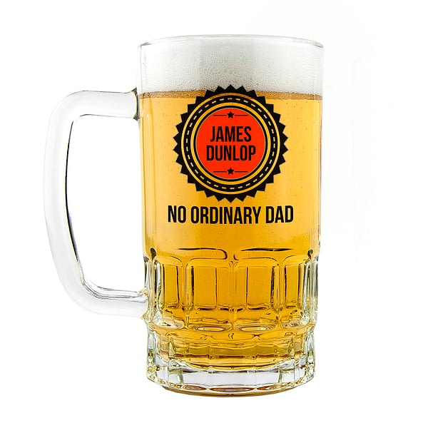 No Ordinary Dad Beer Glass Tankard