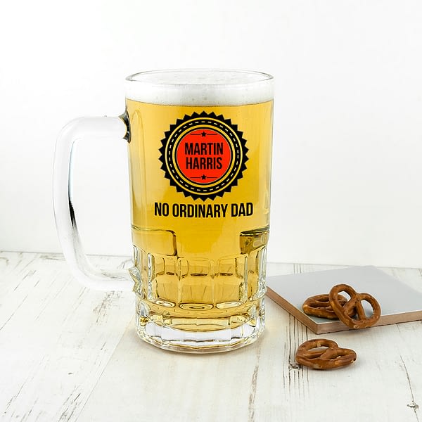 No Ordinary Dad Beer Glass Tankard