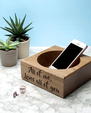 Personalised Solid Oak Stash Tray